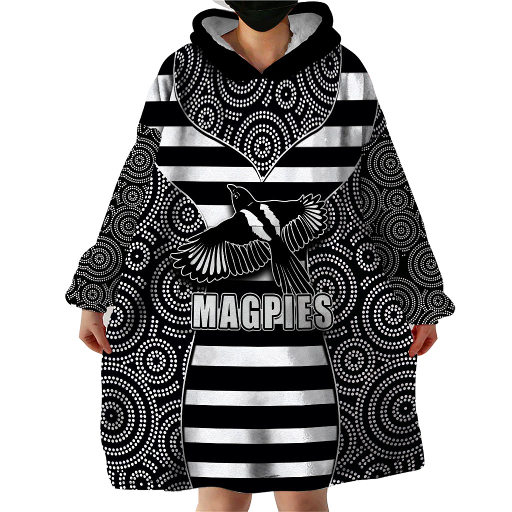 afl-magpies-wearable-blanket-hoodie-mix-dot-aboriginal