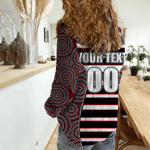 afl-saints-women-casual-shirt-mix-dot-aboriginal