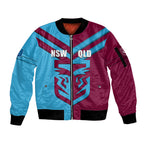 custom-nsw-blues-vs-qld-maroon-rugby-sleeve-zip-bomber-jacket