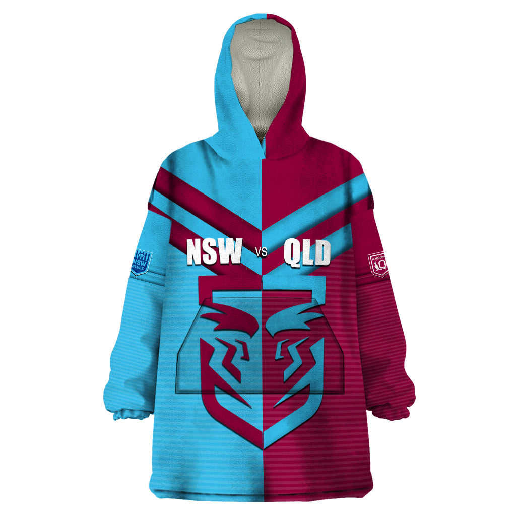 custom-nsw-blues-vs-qld-maroon-rugby-wearable-blanket-hoodie