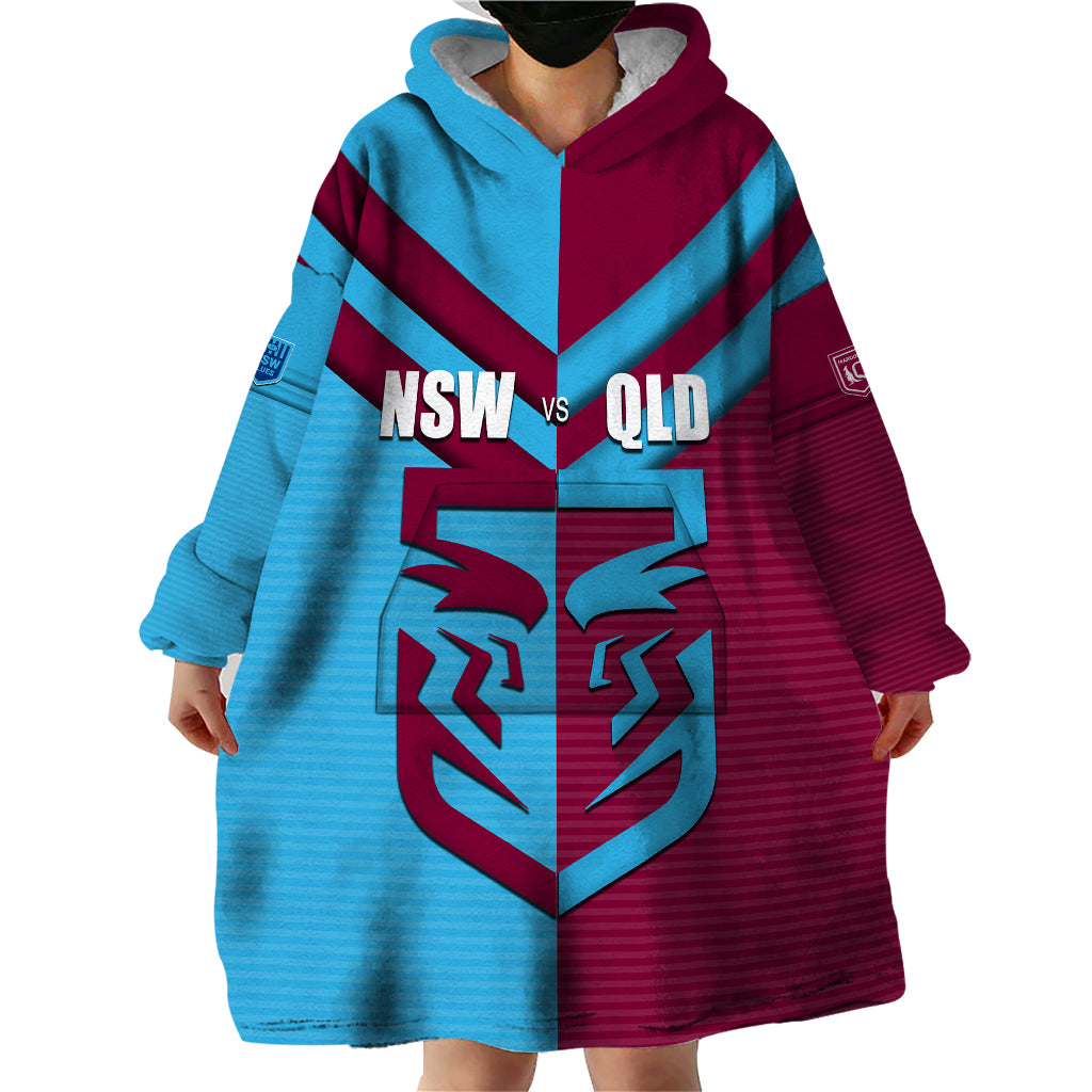 custom-nsw-blues-vs-qld-maroon-rugby-wearable-blanket-hoodie