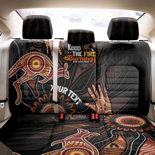 NAIDOC Week 2024 Personalised Back Car Seat Cover Aboriginal Hand Stencils