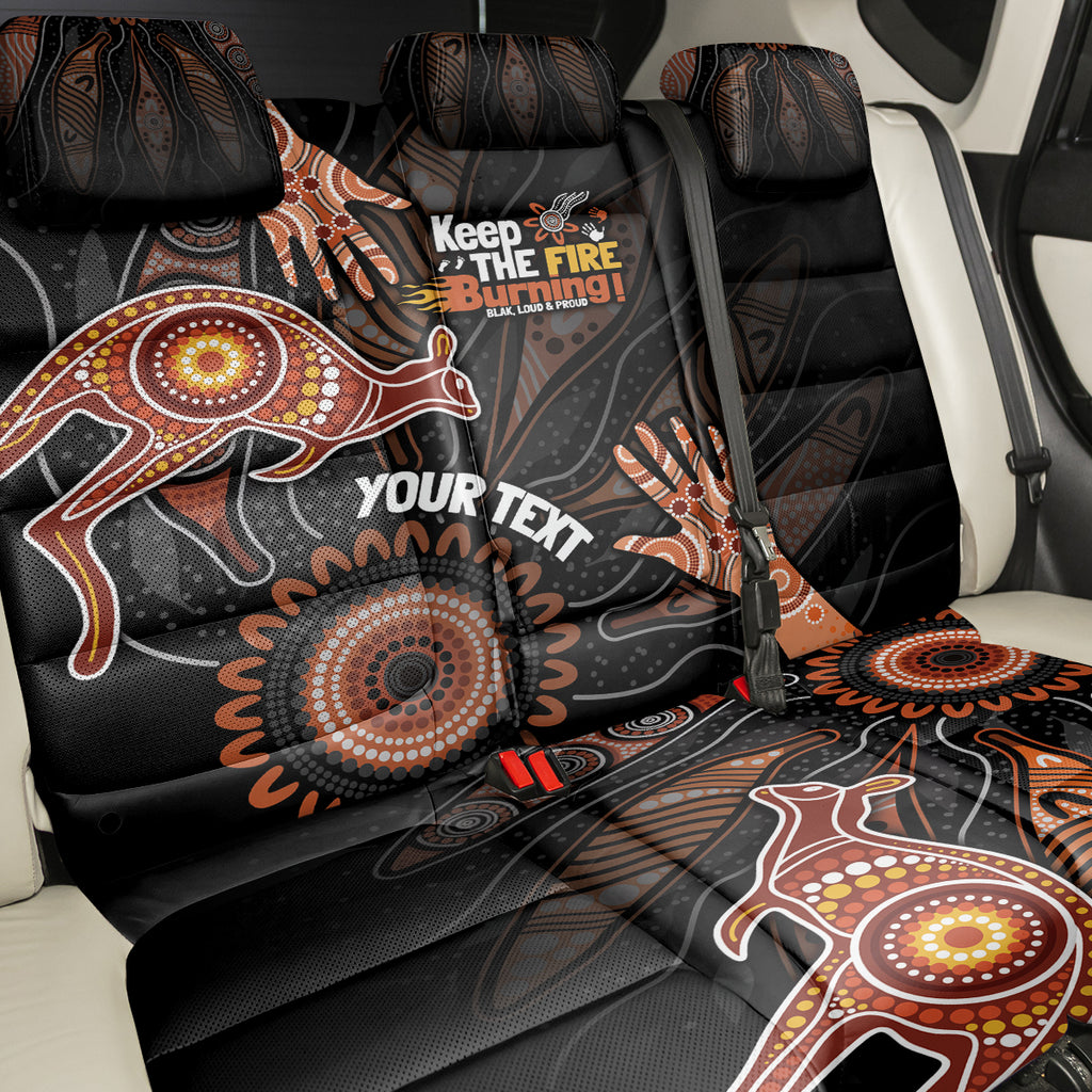 NAIDOC Week 2024 Personalised Back Car Seat Cover Aboriginal Hand Stencils