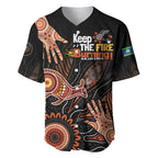 NAIDOC Week 2024 Personalised Baseball Jersey Aboriginal Hand Stencils