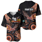 NAIDOC Week 2024 Personalised Baseball Jersey Aboriginal Hand Stencils