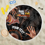 NAIDOC Week 2024 Personalised Beach Blanket Aboriginal Hand Stencils
