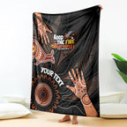 NAIDOC Week 2024 Personalised Blanket Aboriginal Hand Stencils