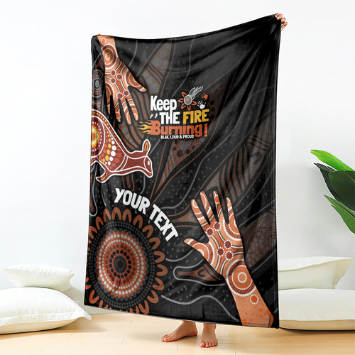 NAIDOC Week 2024 Personalised Blanket Aboriginal Hand Stencils