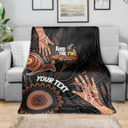 NAIDOC Week 2024 Personalised Blanket Aboriginal Hand Stencils