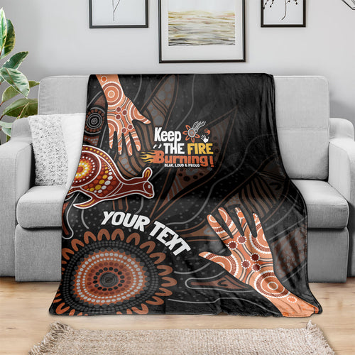 NAIDOC Week 2024 Personalised Blanket Aboriginal Hand Stencils