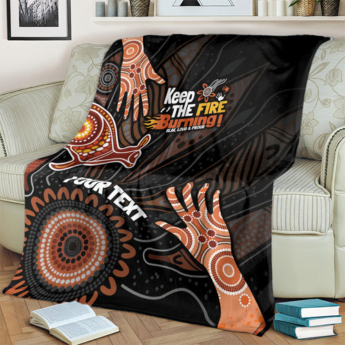 NAIDOC Week 2024 Personalised Blanket Aboriginal Hand Stencils