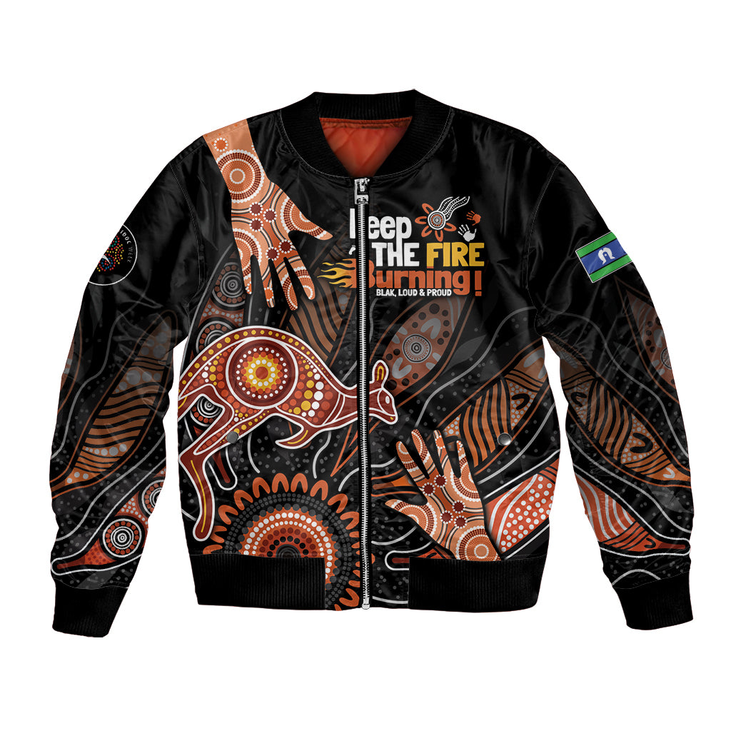 NAIDOC Week 2024 Personalised Bomber Jacket Aboriginal Hand Stencils