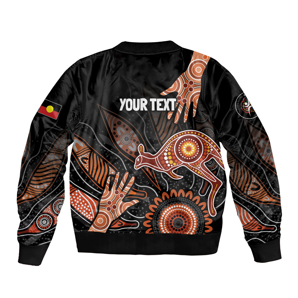 NAIDOC Week 2024 Personalised Bomber Jacket Aboriginal Hand Stencils