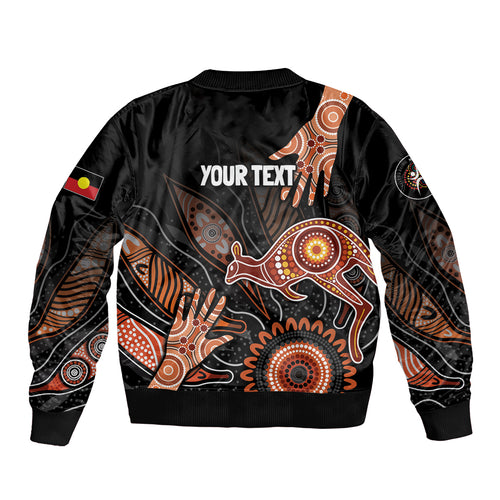 NAIDOC Week 2024 Personalised Bomber Jacket Aboriginal Hand Stencils