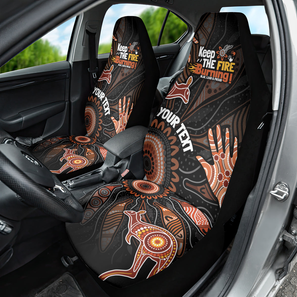 NAIDOC Week 2024 Personalised Car Seat Cover Aboriginal Hand Stencils