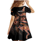 NAIDOC Week 2024 Personalised Family Matching Mermaid Dress and Hawaiian Shirt Aboriginal Hand Stencils