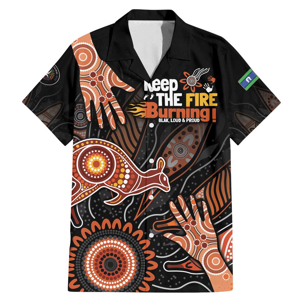 NAIDOC Week 2024 Personalised Family Matching Mermaid Dress and Hawaiian Shirt Aboriginal Hand Stencils
