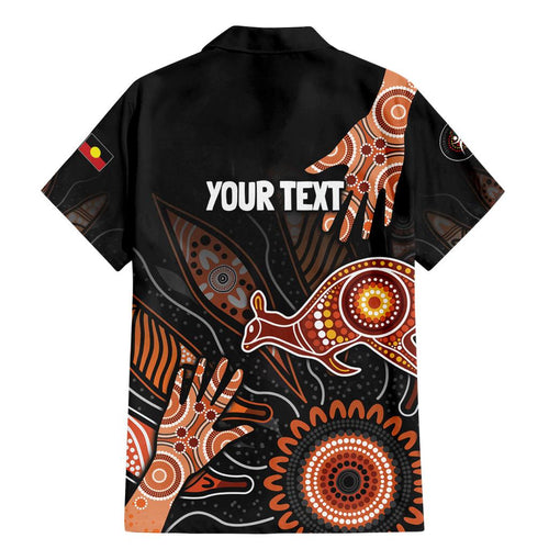 NAIDOC Week 2024 Personalised Family Matching Mermaid Dress and Hawaiian Shirt Aboriginal Hand Stencils