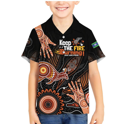NAIDOC Week 2024 Personalised Family Matching Mermaid Dress and Hawaiian Shirt Aboriginal Hand Stencils