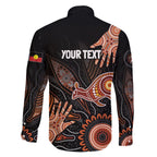 NAIDOC Week 2024 Personalised Family Matching Off Shoulder Maxi Dress and Hawaiian Shirt Aboriginal Hand Stencils