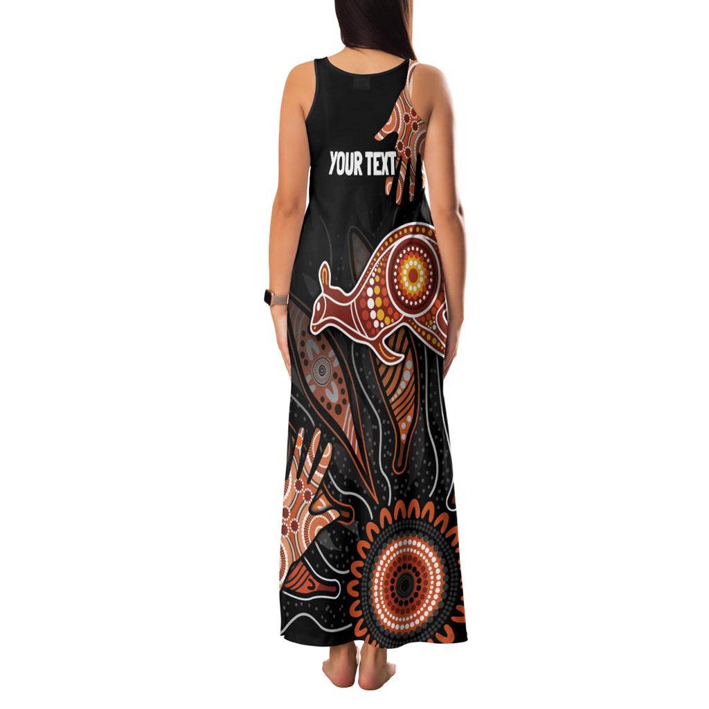 NAIDOC Week 2024 Personalised Family Matching Tank Maxi Dress and Hawaiian Shirt Aboriginal Hand Stencils