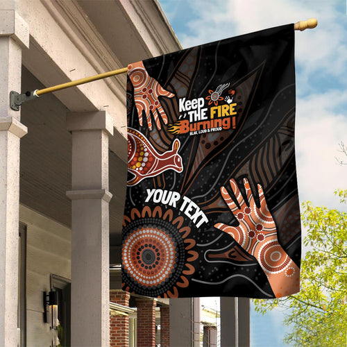 NAIDOC Week 2024 Personalised Garden Flag Aboriginal Hand Stencils