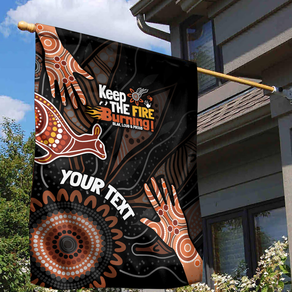 NAIDOC Week 2024 Personalised Garden Flag Aboriginal Hand Stencils
