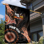 NAIDOC Week 2024 Personalised Garden Flag Aboriginal Hand Stencils