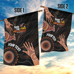 NAIDOC Week 2024 Personalised Garden Flag Aboriginal Hand Stencils