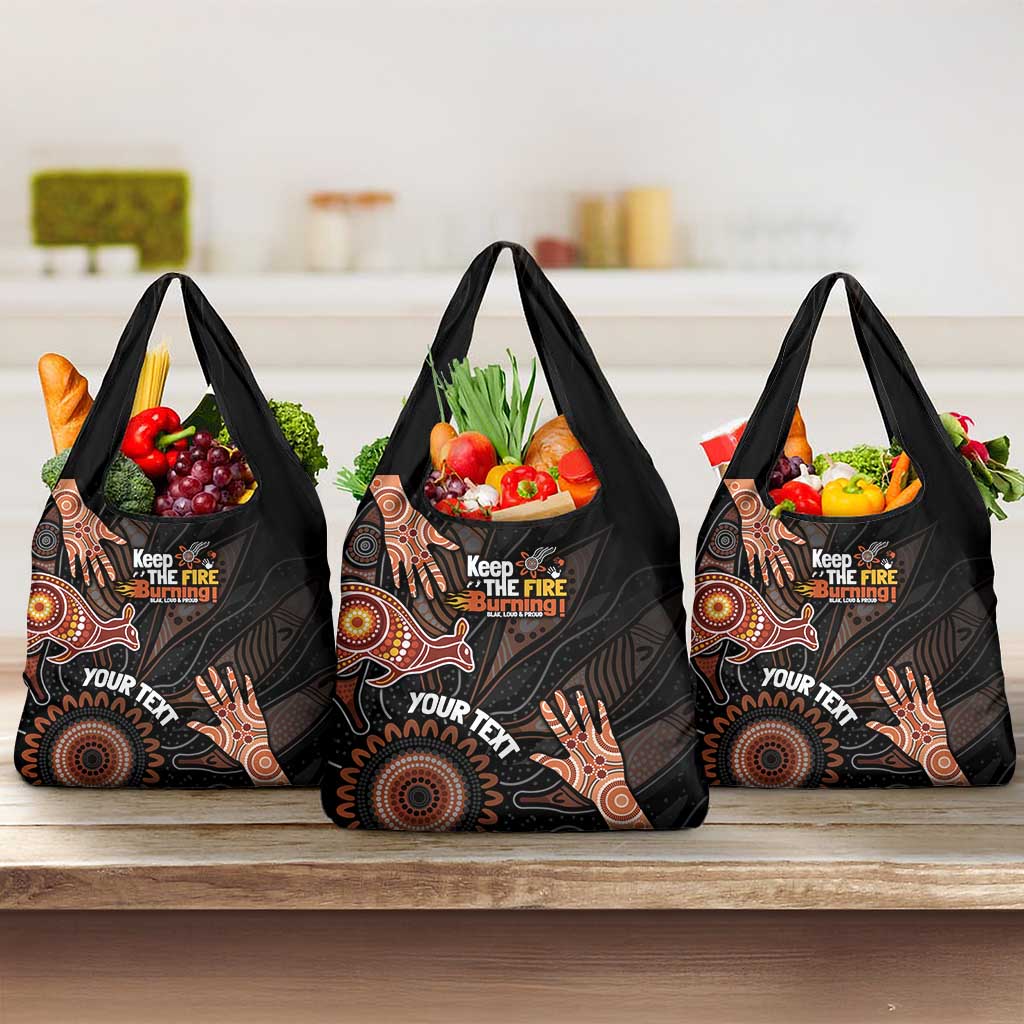 NAIDOC Week 2024 Personalised Grocery Bag Aboriginal Hand Stencils