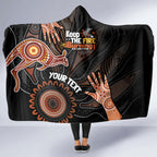 NAIDOC Week 2024 Personalised Hooded Blanket Aboriginal Hand Stencils