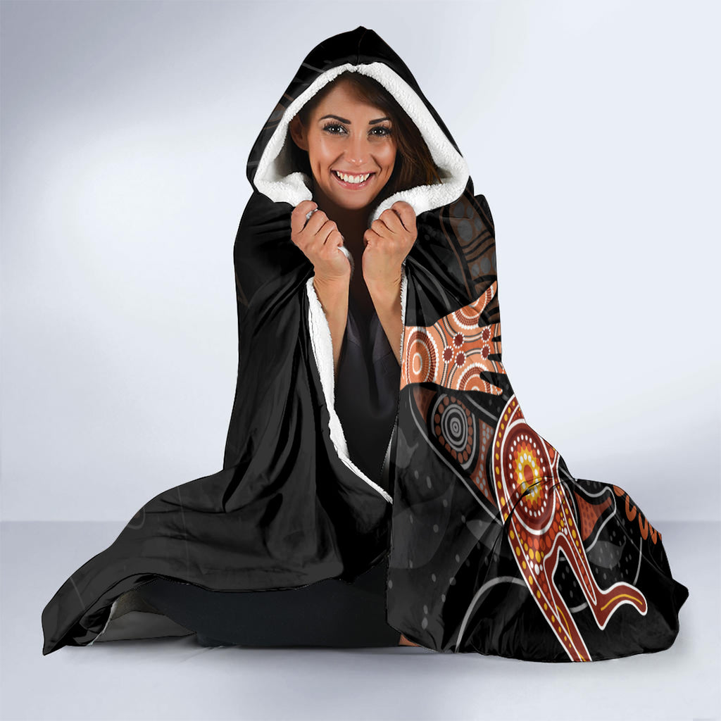 NAIDOC Week 2024 Personalised Hooded Blanket Aboriginal Hand Stencils