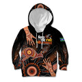 NAIDOC Week 2024 Personalised Kid Hoodie Aboriginal Hand Stencils