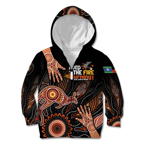 NAIDOC Week 2024 Personalised Kid Hoodie Aboriginal Hand Stencils