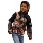 NAIDOC Week 2024 Personalised Kid Hoodie Aboriginal Hand Stencils