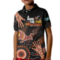 NAIDOC Week 2024 Personalised Kid Polo Shirt Aboriginal Hand Stencils