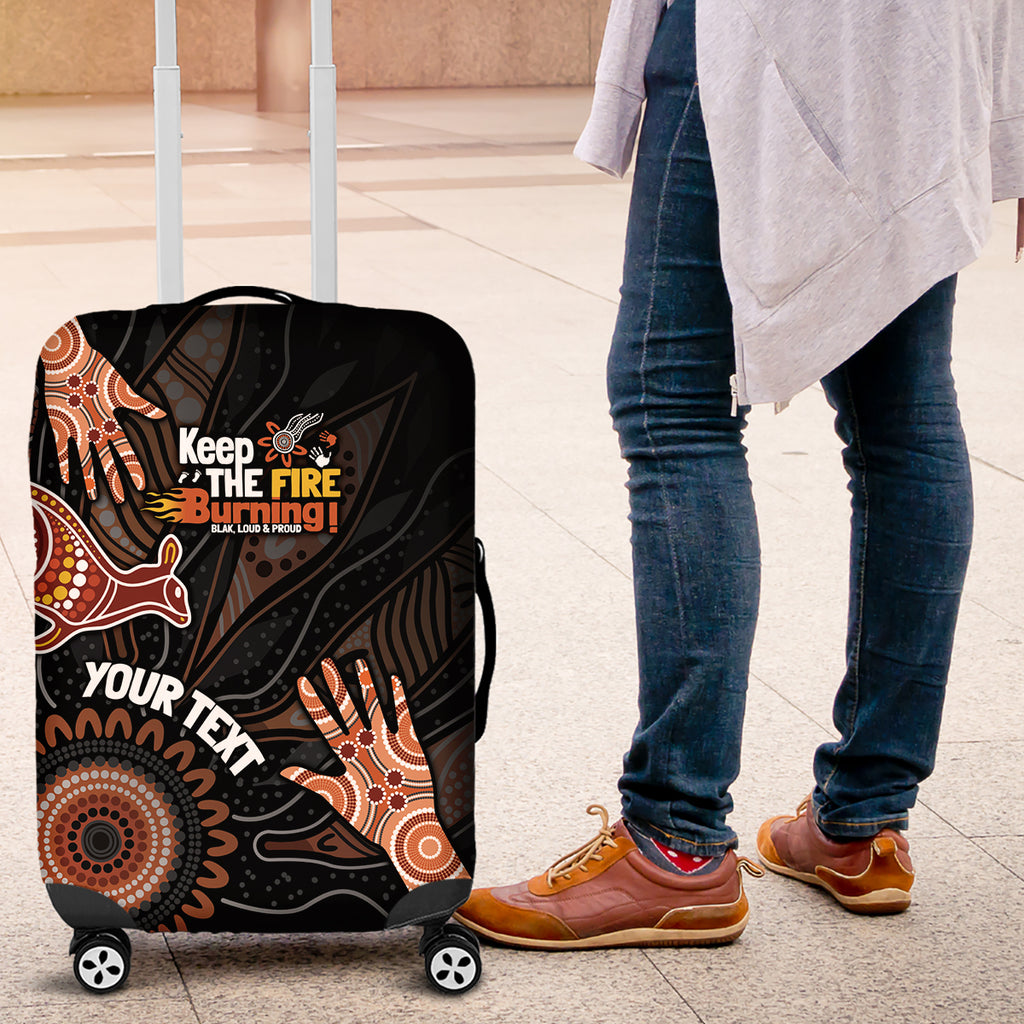 NAIDOC Week 2024 Personalised Luggage Cover Aboriginal Hand Stencils