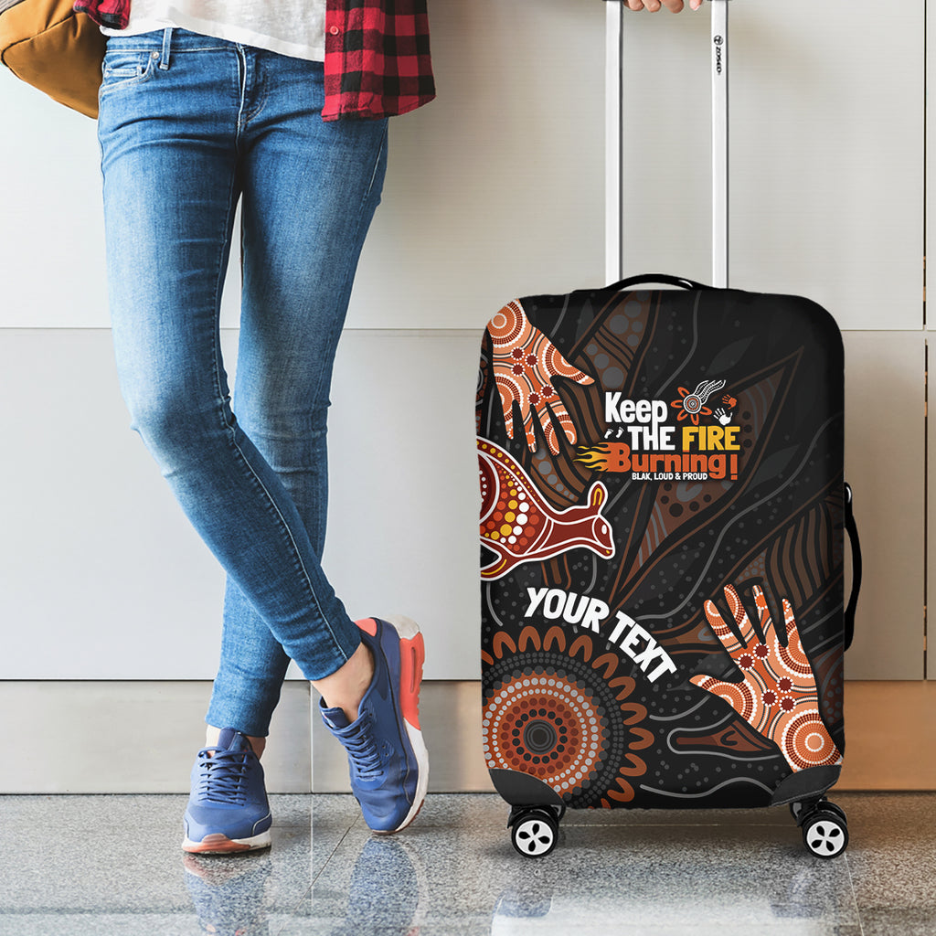 NAIDOC Week 2024 Personalised Luggage Cover Aboriginal Hand Stencils