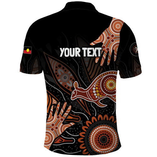 NAIDOC Week 2024 Personalised Polo Shirt Aboriginal Hand Stencils