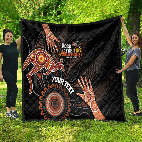 NAIDOC Week 2024 Personalised Quilt Aboriginal Hand Stencils