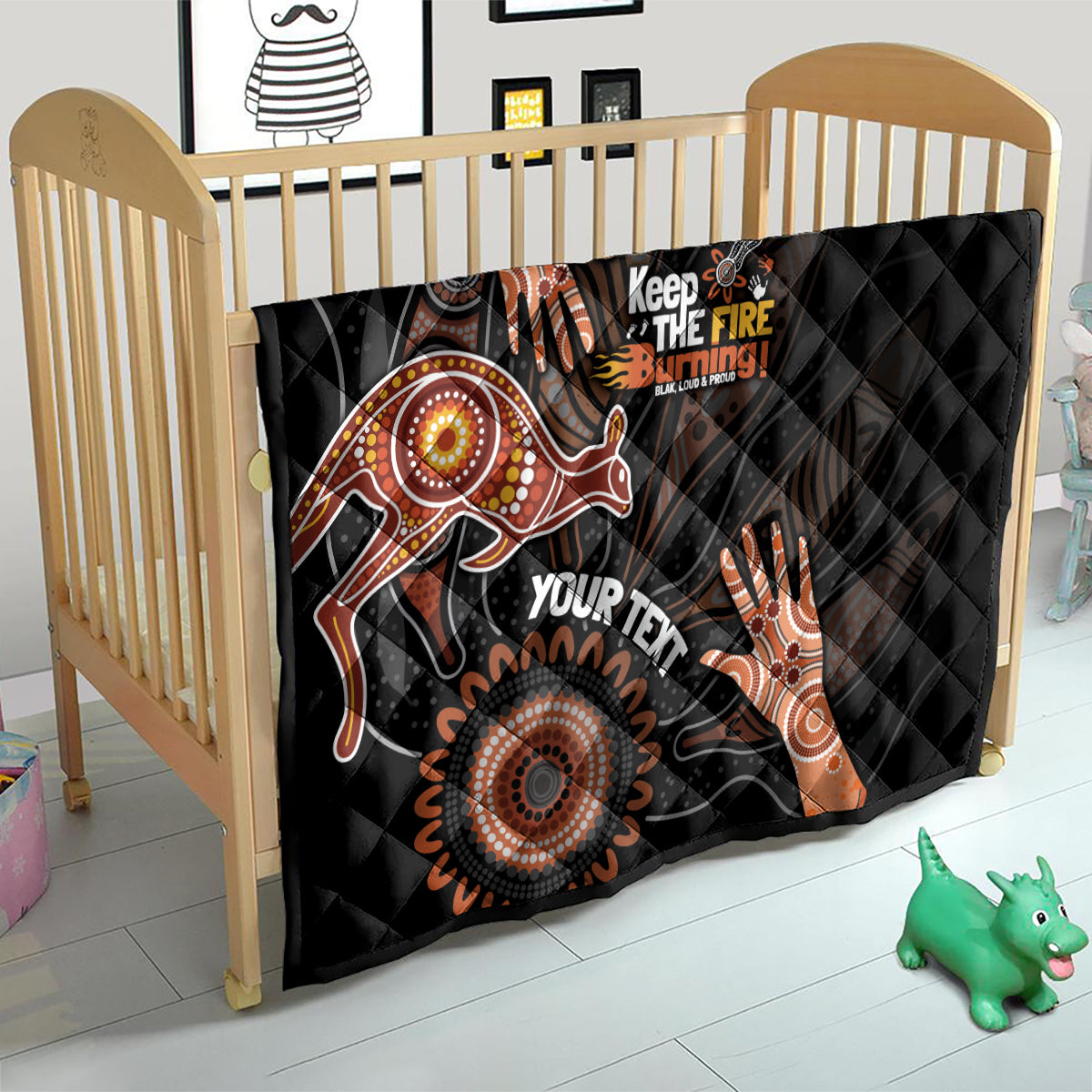 NAIDOC Week 2024 Personalised Quilt Aboriginal Hand Stencils