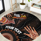 NAIDOC Week 2024 Personalised Round Carpet Aboriginal Hand Stencils