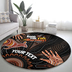 NAIDOC Week 2024 Personalised Round Carpet Aboriginal Hand Stencils