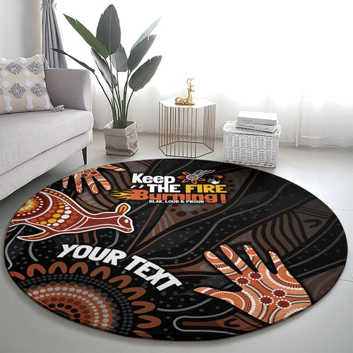 NAIDOC Week 2024 Personalised Round Carpet Aboriginal Hand Stencils