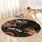 NAIDOC Week 2024 Personalised Round Carpet Aboriginal Hand Stencils