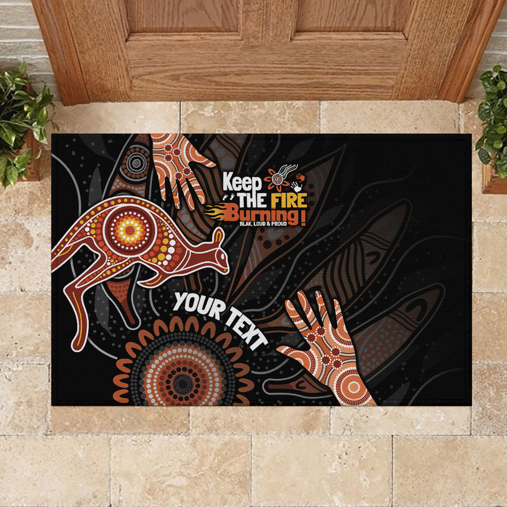 NAIDOC Week 2024 Personalised Rubber Doormat Aboriginal Hand Stencils