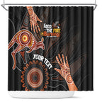 NAIDOC Week 2024 Personalised Shower Curtain Aboriginal Hand Stencils