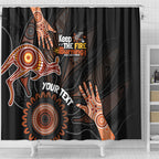 NAIDOC Week 2024 Personalised Shower Curtain Aboriginal Hand Stencils