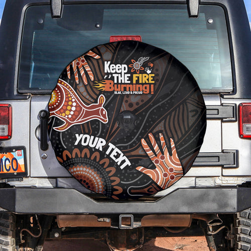 NAIDOC Week 2024 Personalised Spare Tire Cover Aboriginal Hand Stencils