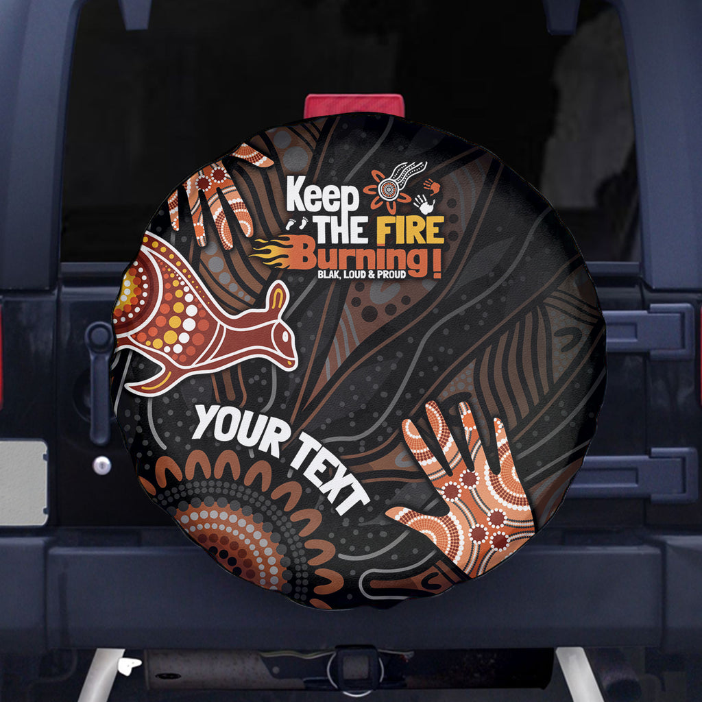 NAIDOC Week 2024 Personalised Spare Tire Cover Aboriginal Hand Stencils